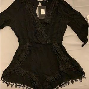Black Selfless Romper